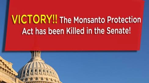 The Monsanto Protection Act has been killed in the Senate (March 16, 2016)
